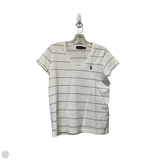 Top Short Sleeve By Polo Ralph Lauren In Striped Pattern, Size: S