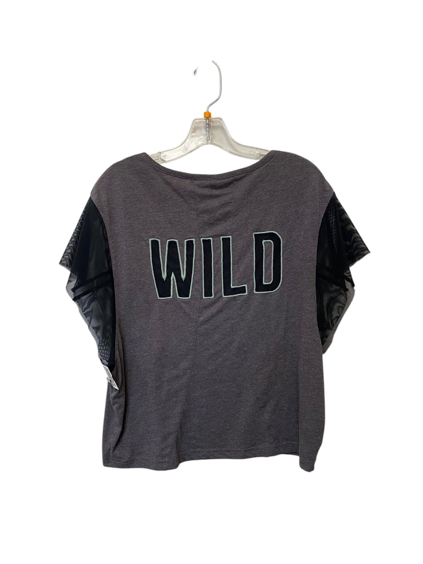 Top Short Sleeve By Free People In Grey, Size: Xs