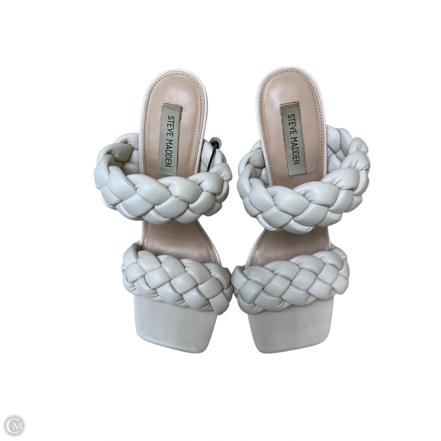 Sandals Heels Stiletto By Steve Madden In Cream, Size: 10
