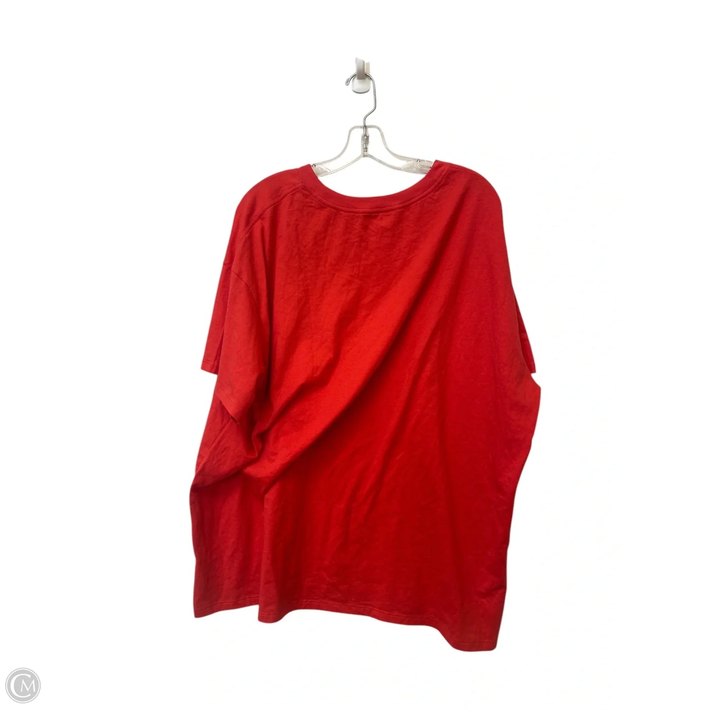 Top Short Sleeve Basic By Dsg Outerwear In Red, Size: 1x