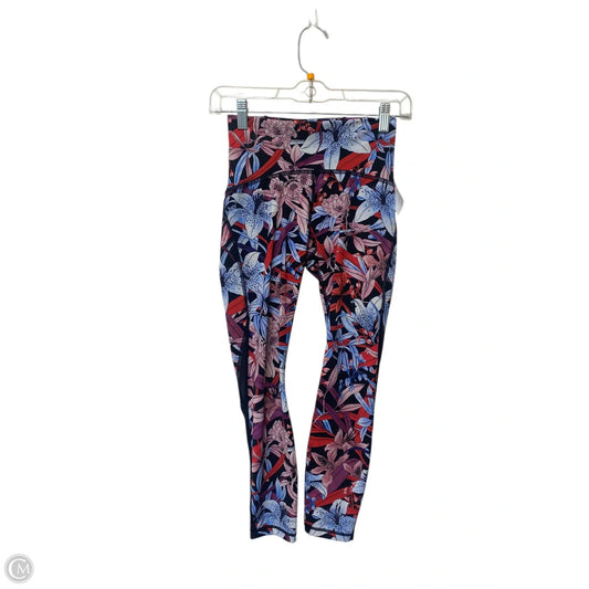 Athletic Leggings By Lululemon In Floral Print, Size: 4