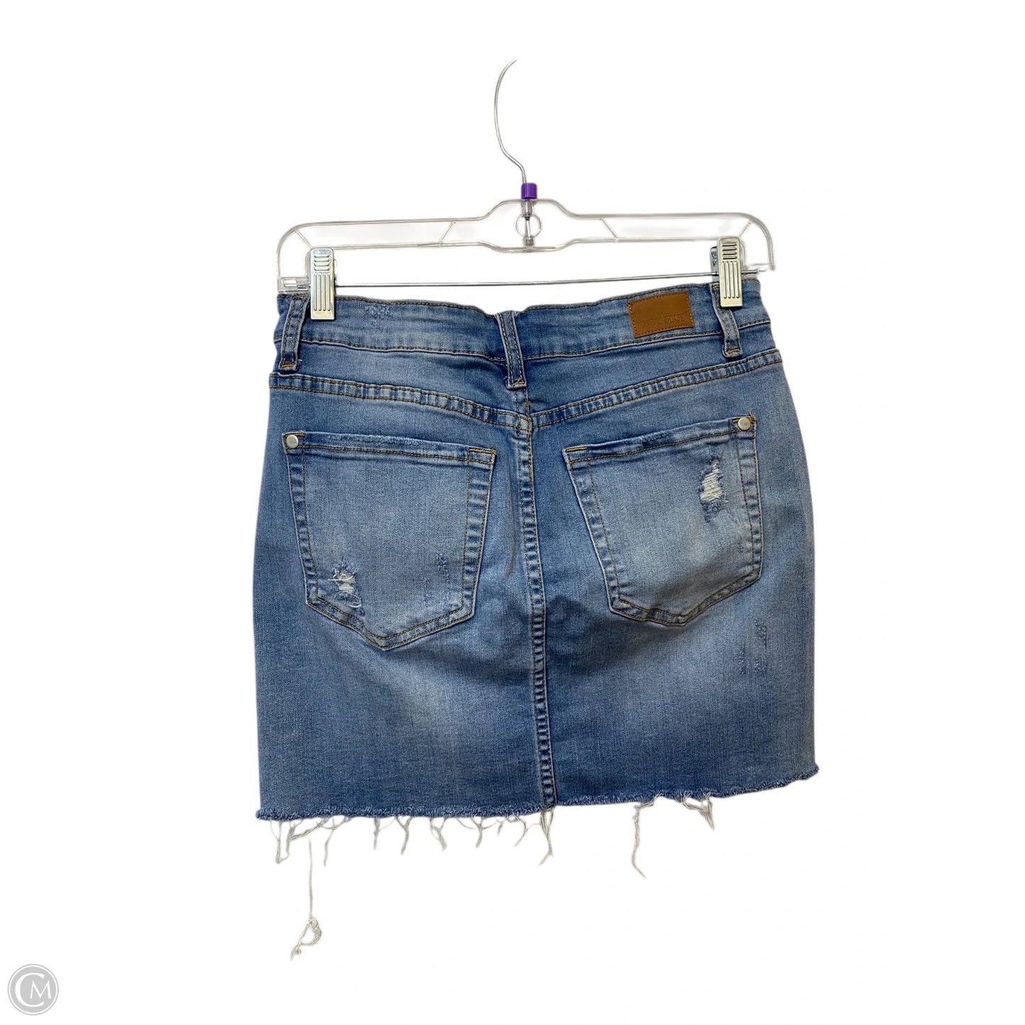 Skirt Mini & Short By Judy Blue In Blue Denim, Size: M
