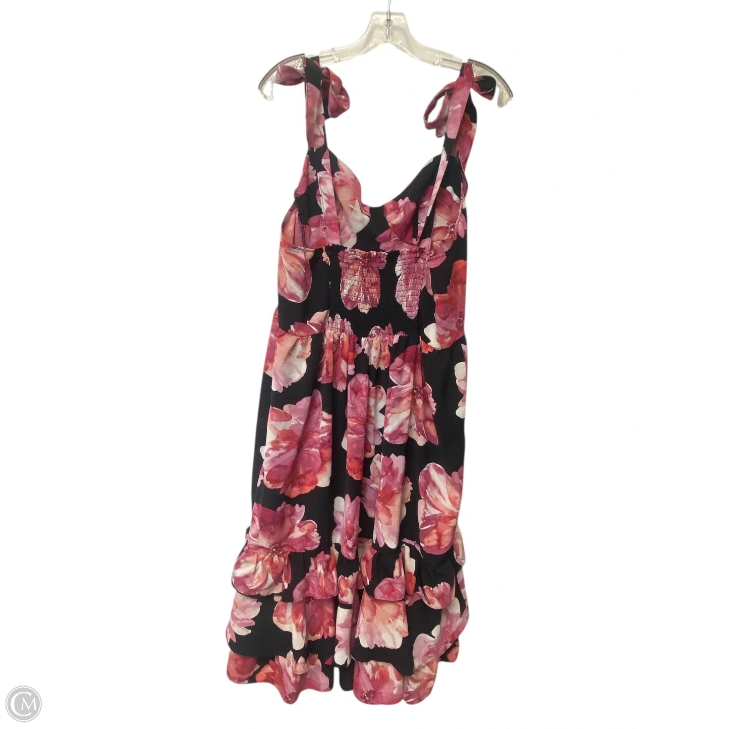 Dress Casual Maxi By Sofia By Sofia Vergara In Black & Pink, Size: 2x