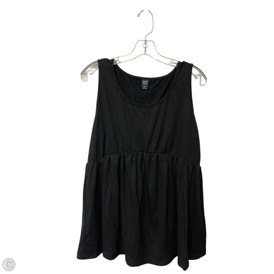 Top Sleeveless By Clothes Mentor In Black, Size: 1x