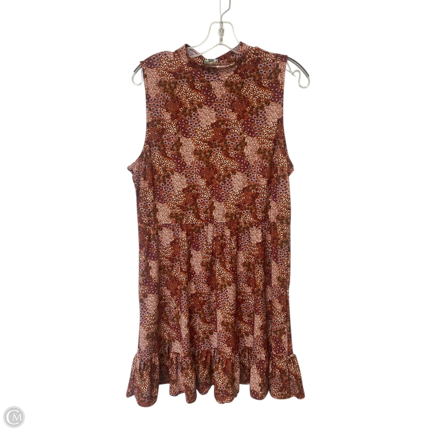 Dress Casual Midi By Lily Rose In Orange, Size: Xl