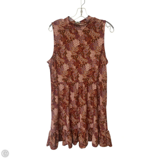 Dress Casual Midi By Lily Rose In Orange, Size: Xl