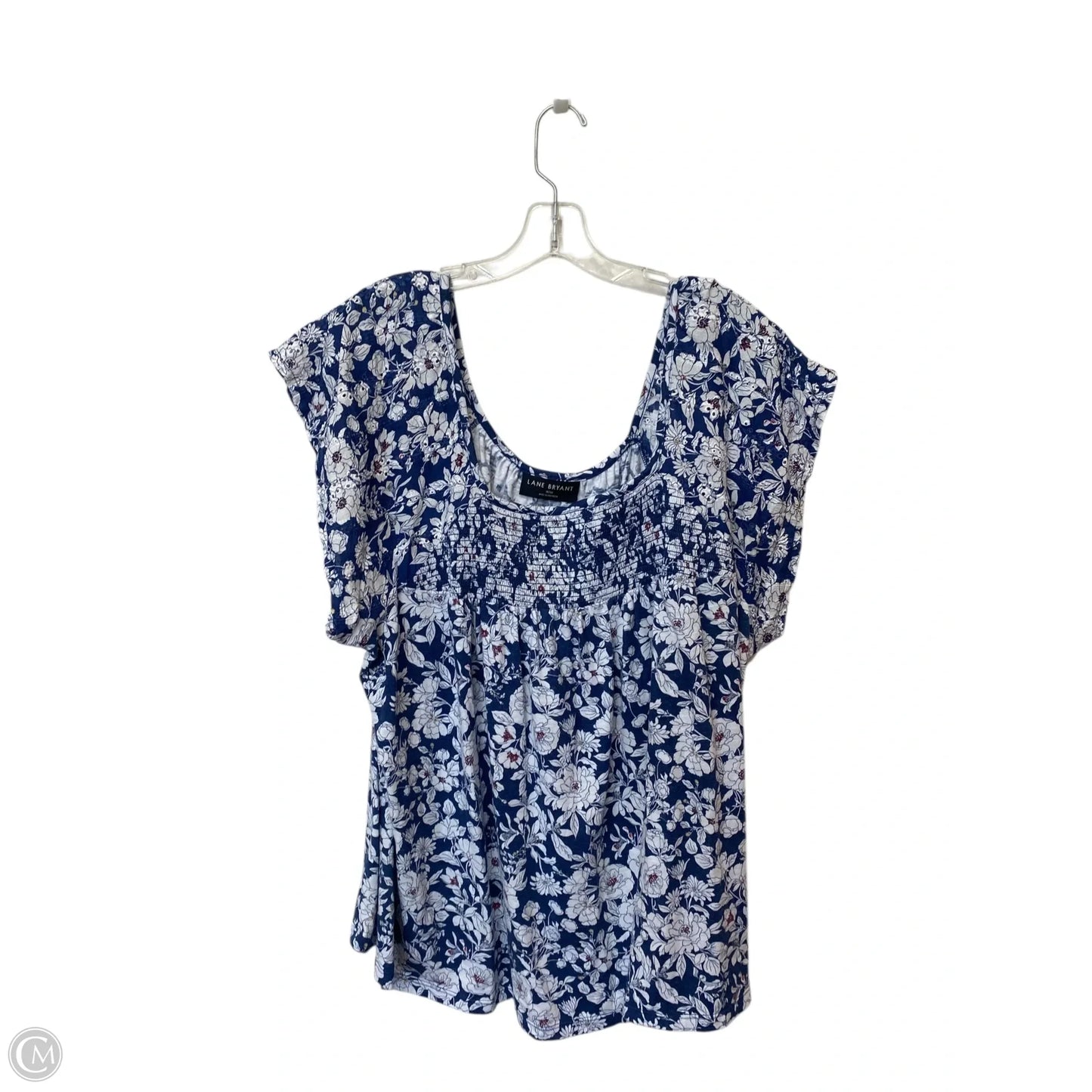 Top Short Sleeve By Lane Bryant In Blue, Size: 18