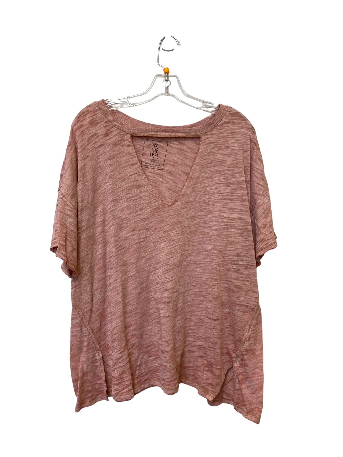Pink Top Short Sleeve We The Free, Size M