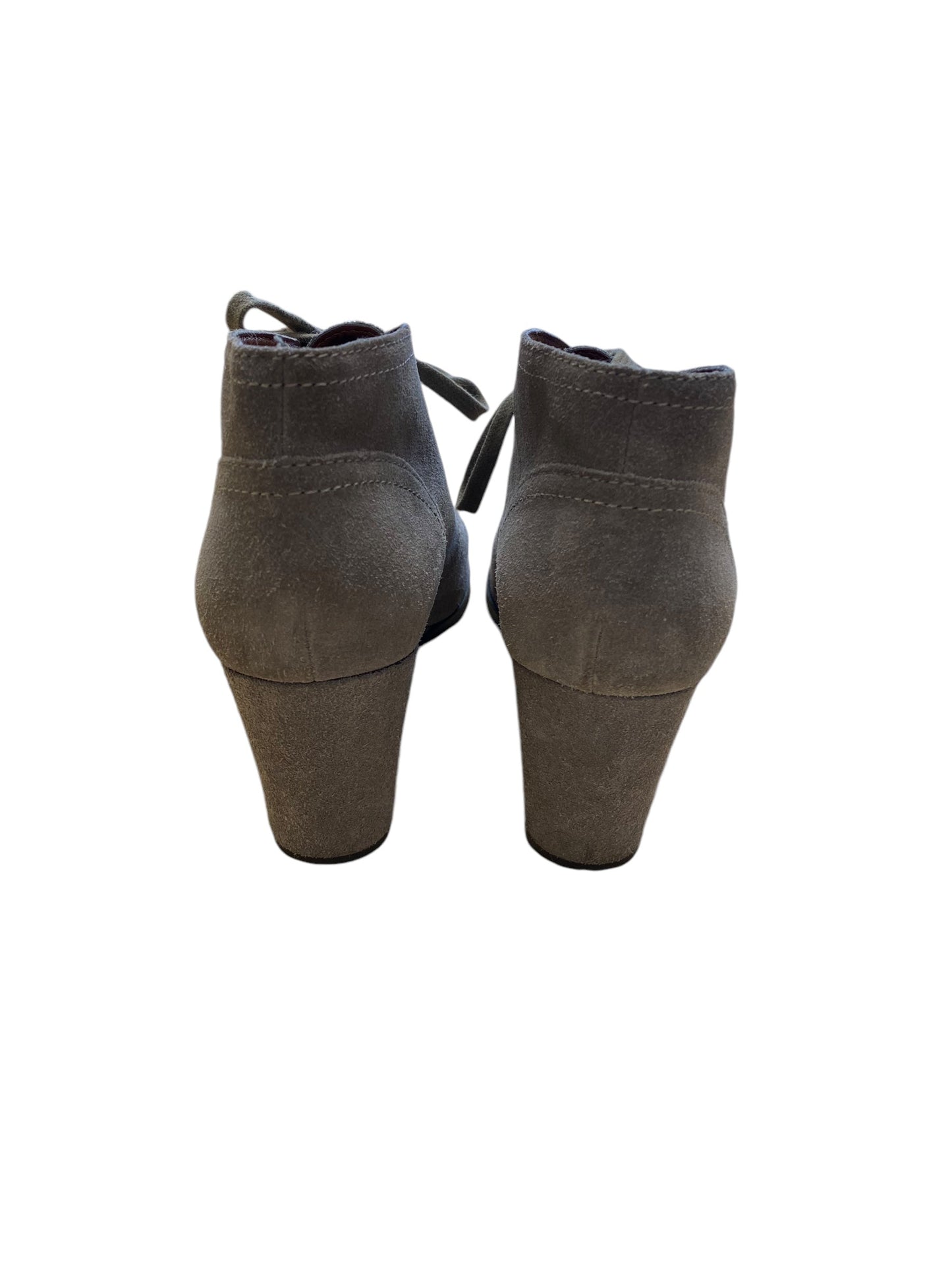 Boots Ankle Heels By Lucky Brand In Taupe, Size: 8.5