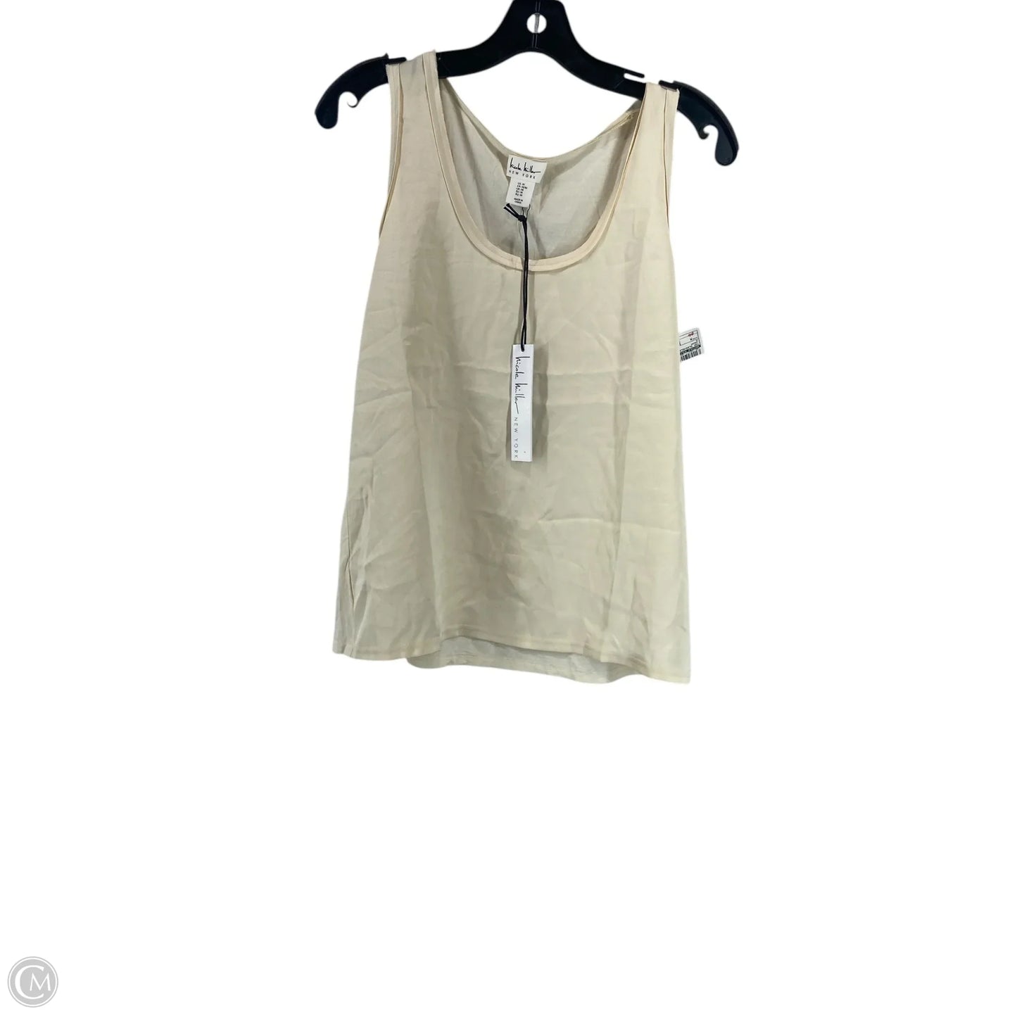Top Sleeveless Basic By Nicole Miller In Cream, Size: M