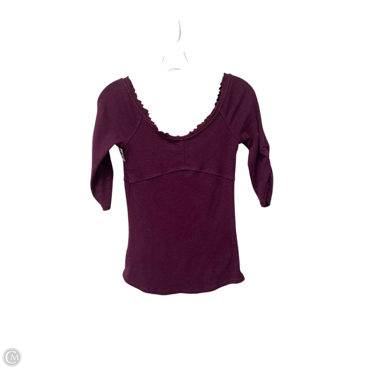Top Long Sleeve Basic By Free People In Purple, Size: L