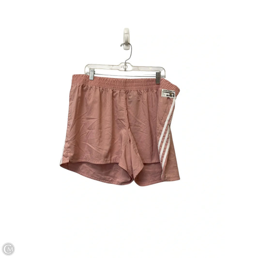 Athletic Shorts By Adidas In Pink, Size: 3x