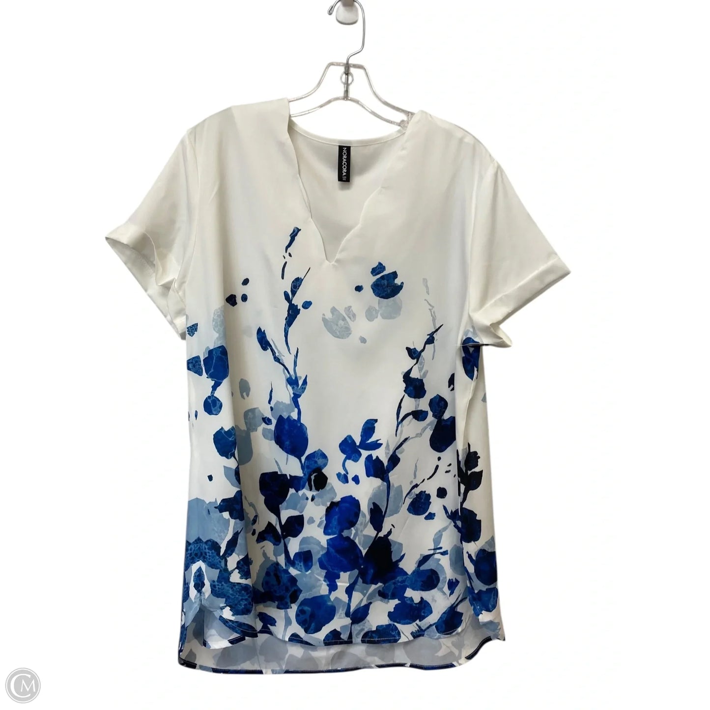 Top Short Sleeve By Cmf In Floral Print, Size: 2x