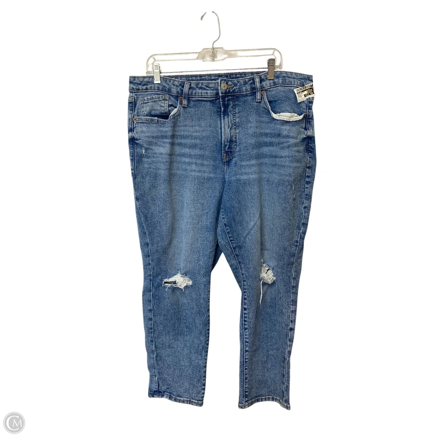 Jeans Straight By Old Navy In Blue Denim, Size: 16