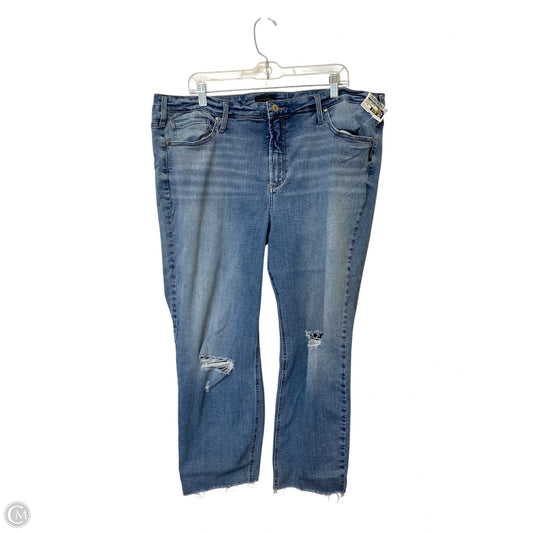 Jeans Straight By Clothes Mentor In Blue Denim, Size: 22
