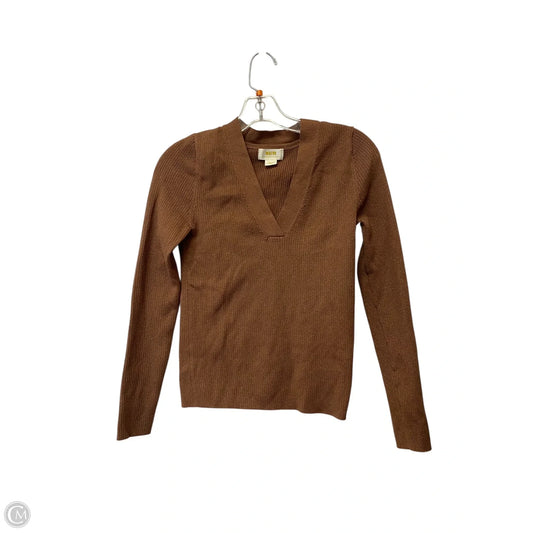 Top Long Sleeve Basic By Maeve In Brown, Size: S