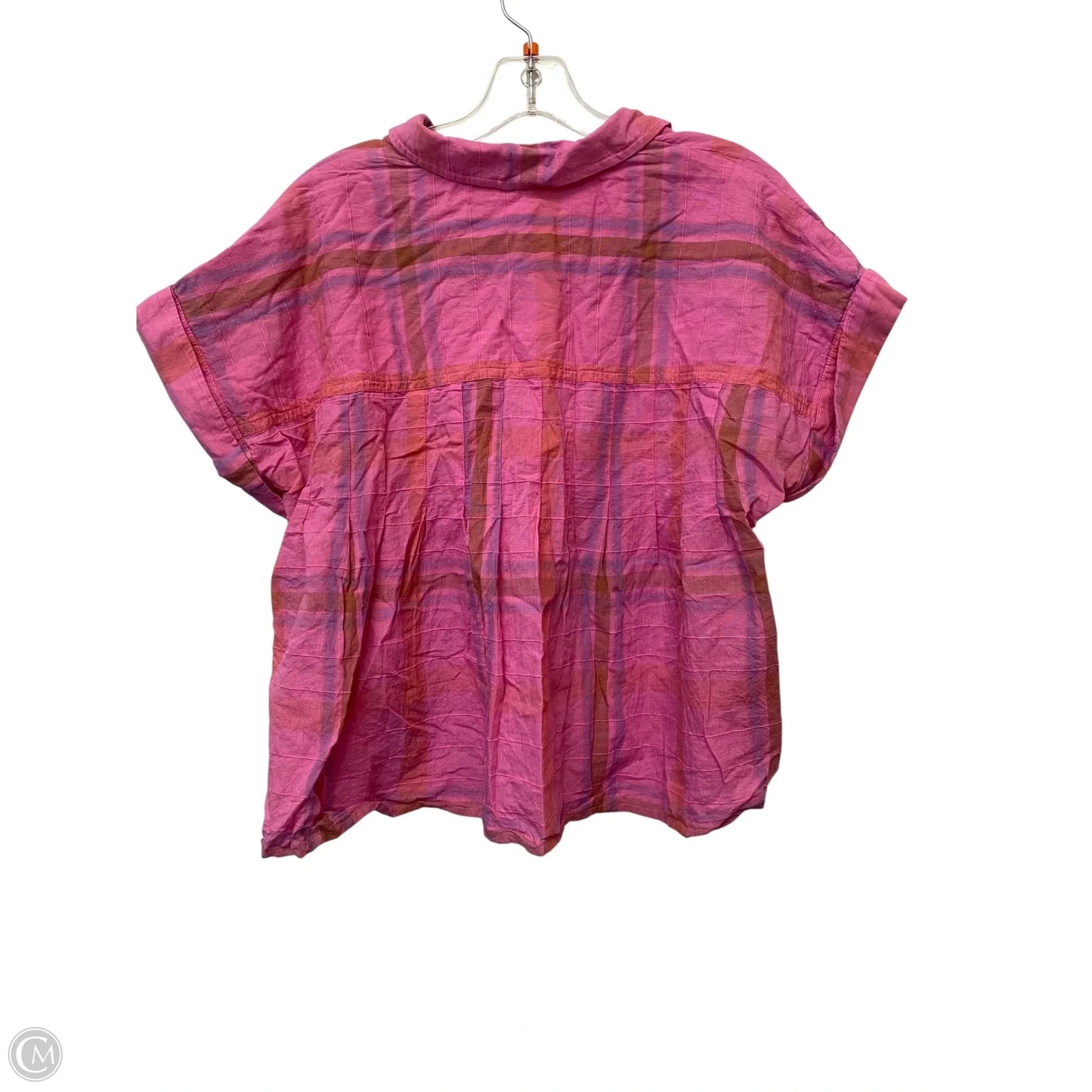 Top Short Sleeve Basic By Pilcro In Pink, Size: L