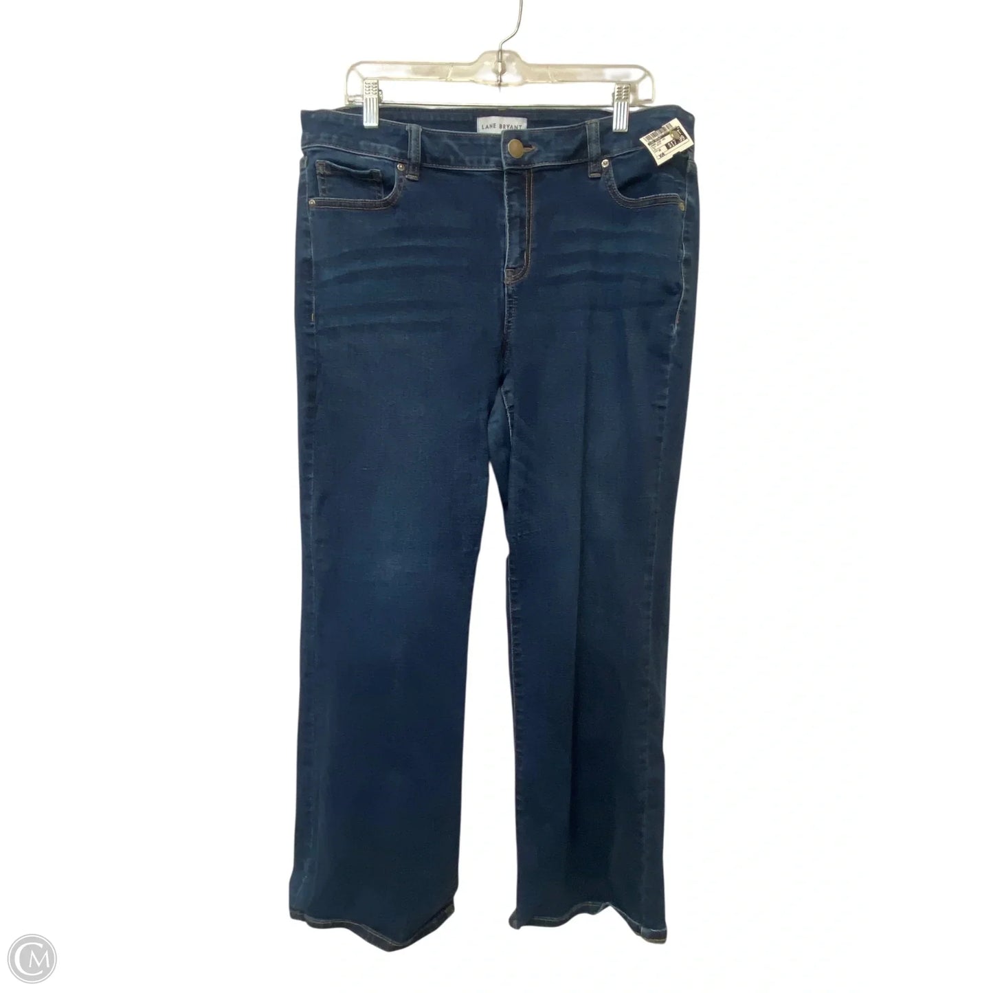 Jeans Wide Leg By Lane Bryant In Blue Denim, Size: 16