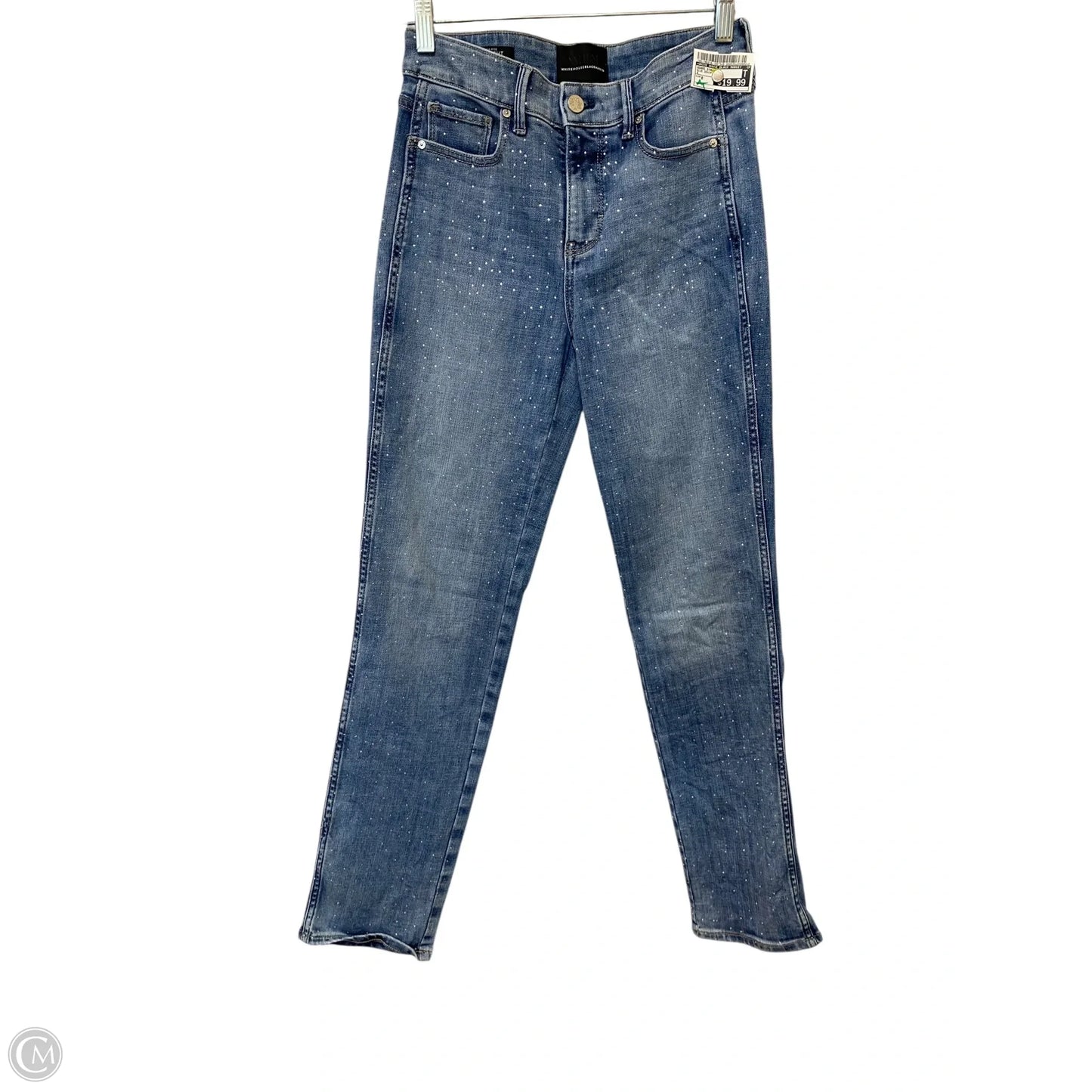 Jeans Straight By White House Black Market In Blue Denim, Size: 0