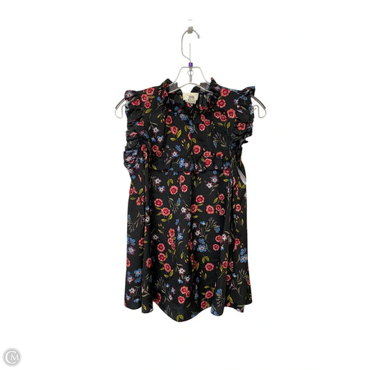 Top Sleeveless Designer By Kate Spade In Floral Print, Size: S