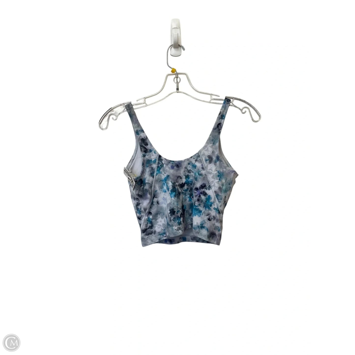 Athletic Bra By Lululemon In Blue & Grey, Size: 4
