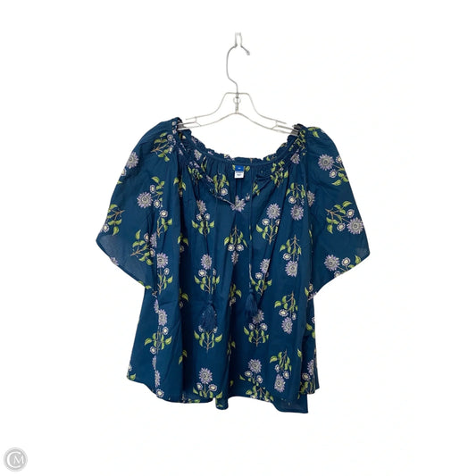 Top Short Sleeve By Old Navy In Blue, Size: 2x