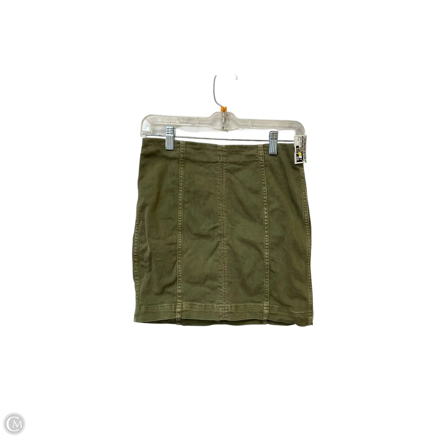 Skirt Mini & Short By Free People In Green Denim, Size: 6