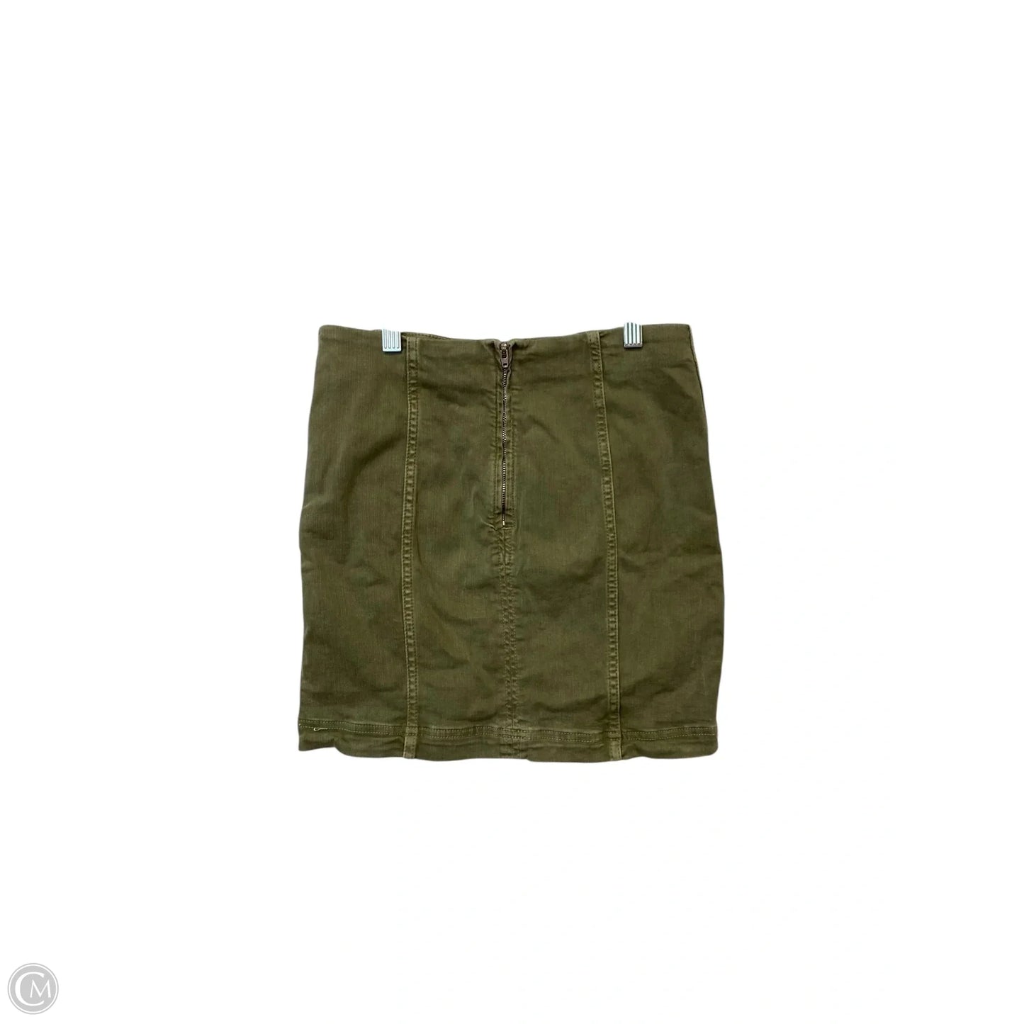 Skirt Mini & Short By Free People In Green Denim, Size: 6