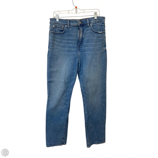 Jeans Straight By Madewell In Blue Denim, Size: M