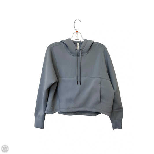 Athletic Sweatshirt Hoodie By Lululemon In Grey, Size: 8