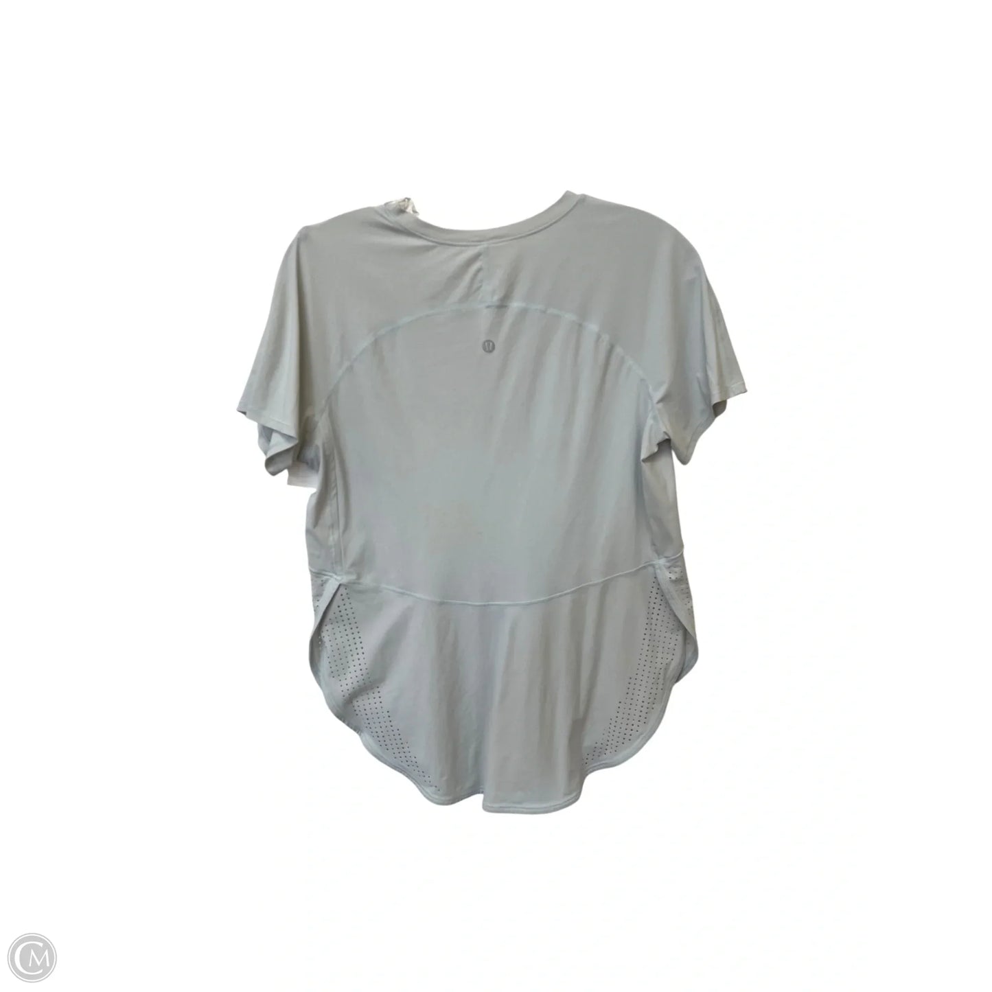 Athletic Top Short Sleeve By Lululemon In Blue, Size: 6