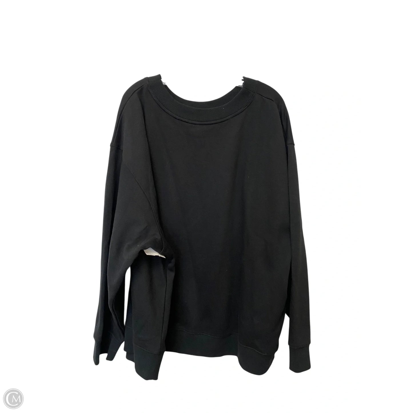 Sweatshirt Crewneck By Universal Thread In Black, Size: 3x
