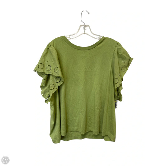Top Short Sleeve Basic By Old Navy In Green, Size: Xxl