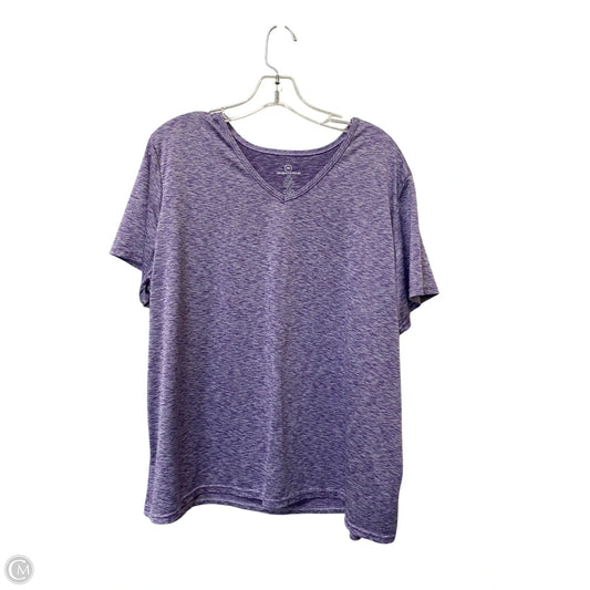 Athletic Top Short Sleeve By Cmf In Multi-colored, Size: 2x