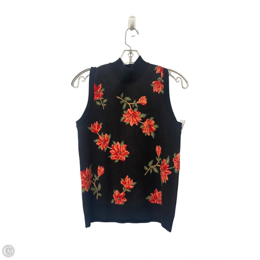 Vest Sweater By Draper James Rsvp In Floral Print, Size: S