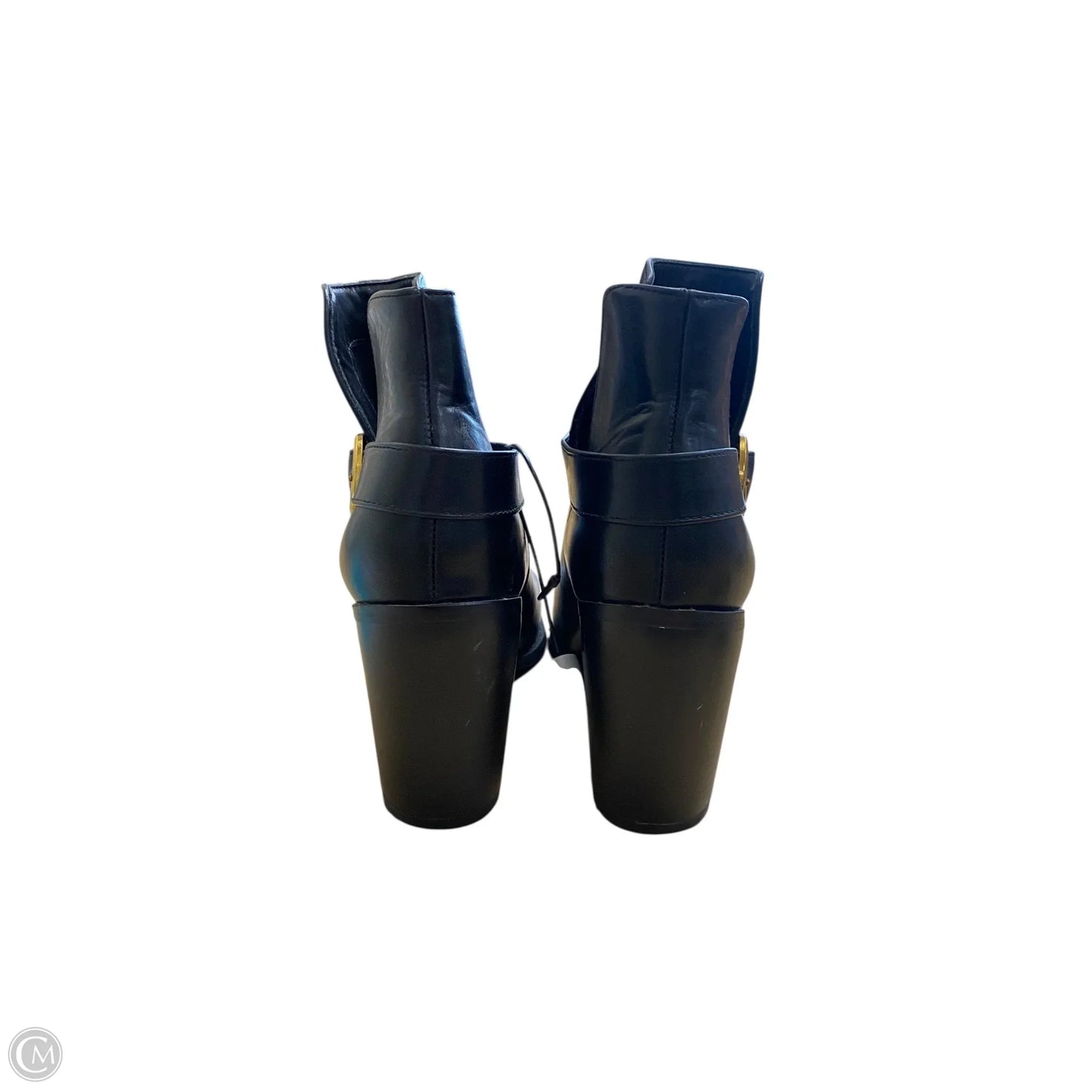 Boots Ankle Heels By Clothes Mentor In Black, Size: 8.5