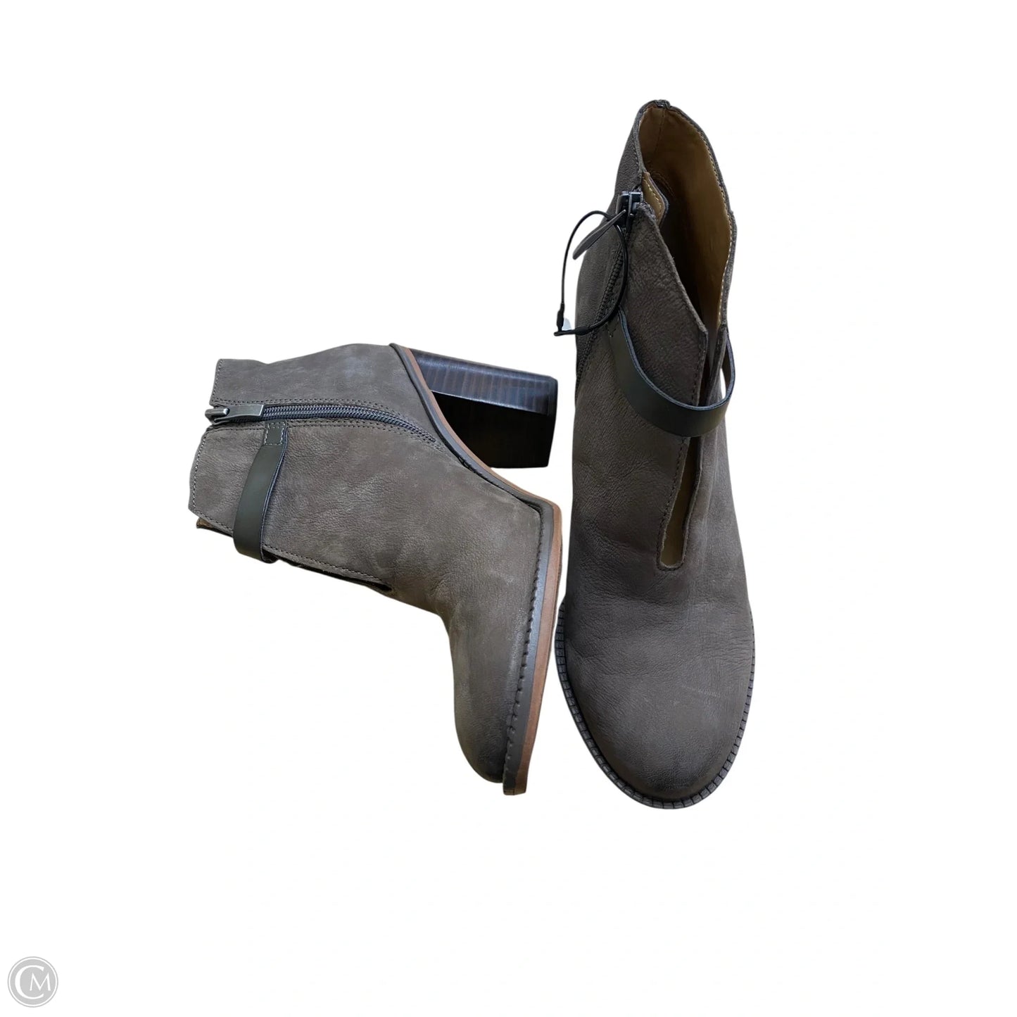 Boots Ankle Heels By Franco Sarto In Brown, Size: 8.5
