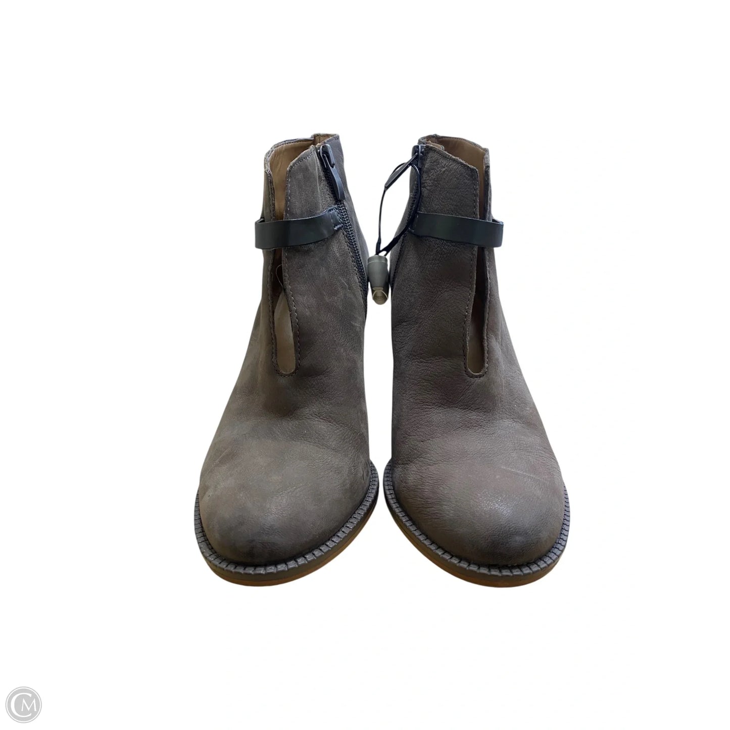 Boots Ankle Heels By Franco Sarto In Brown, Size: 8.5