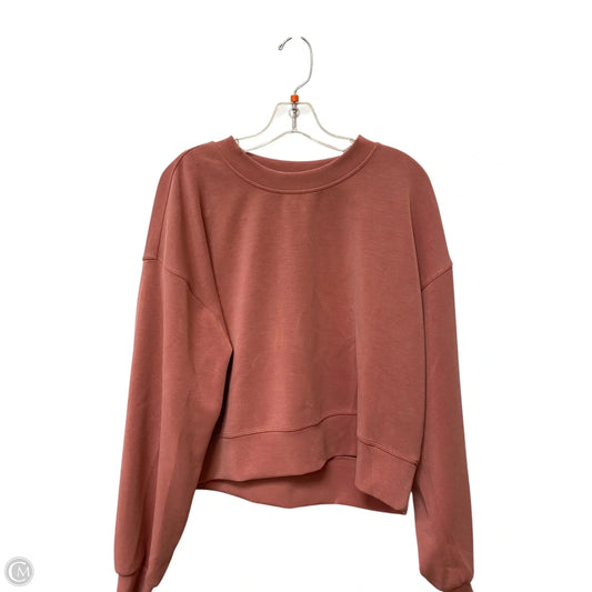Athletic Sweatshirt Crewneck By Lululemon In Pink, Size: 8