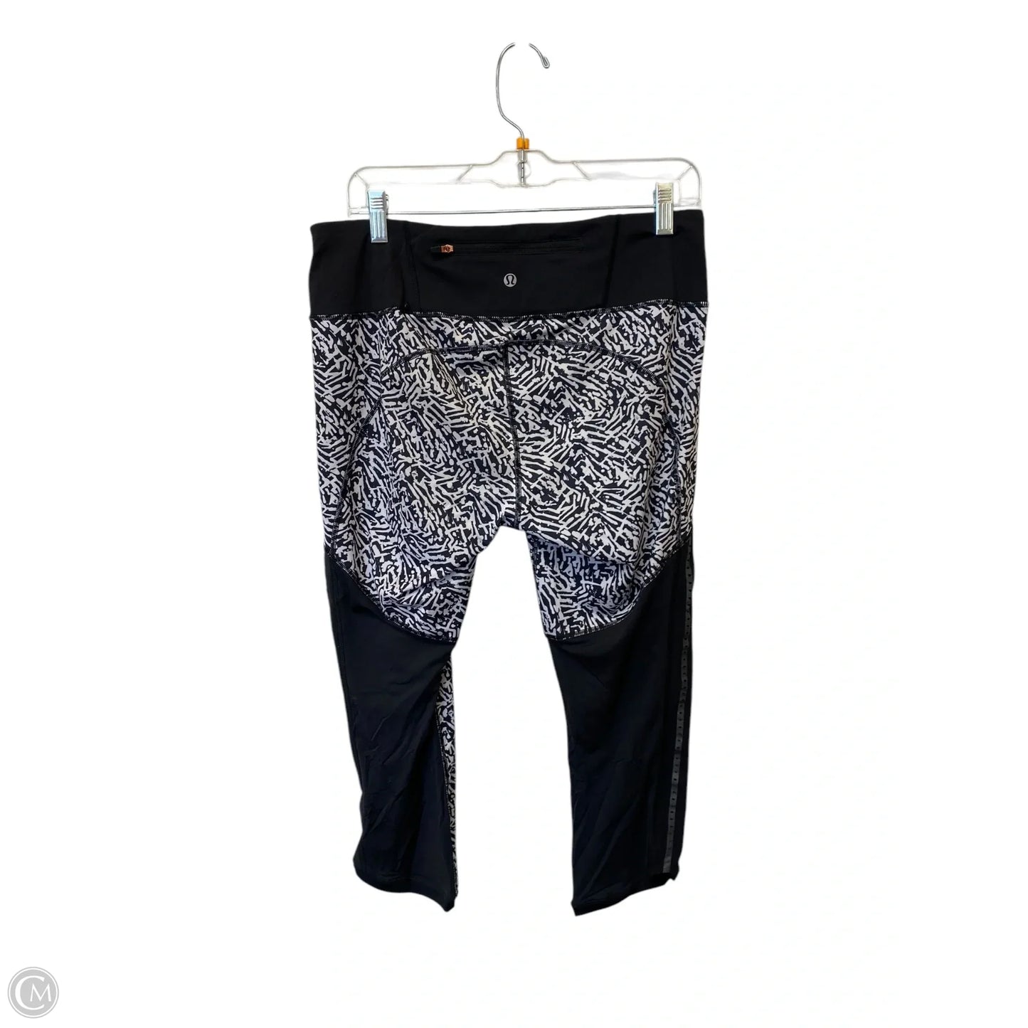 Athletic Leggings By Lululemon In Black & White, Size: 10