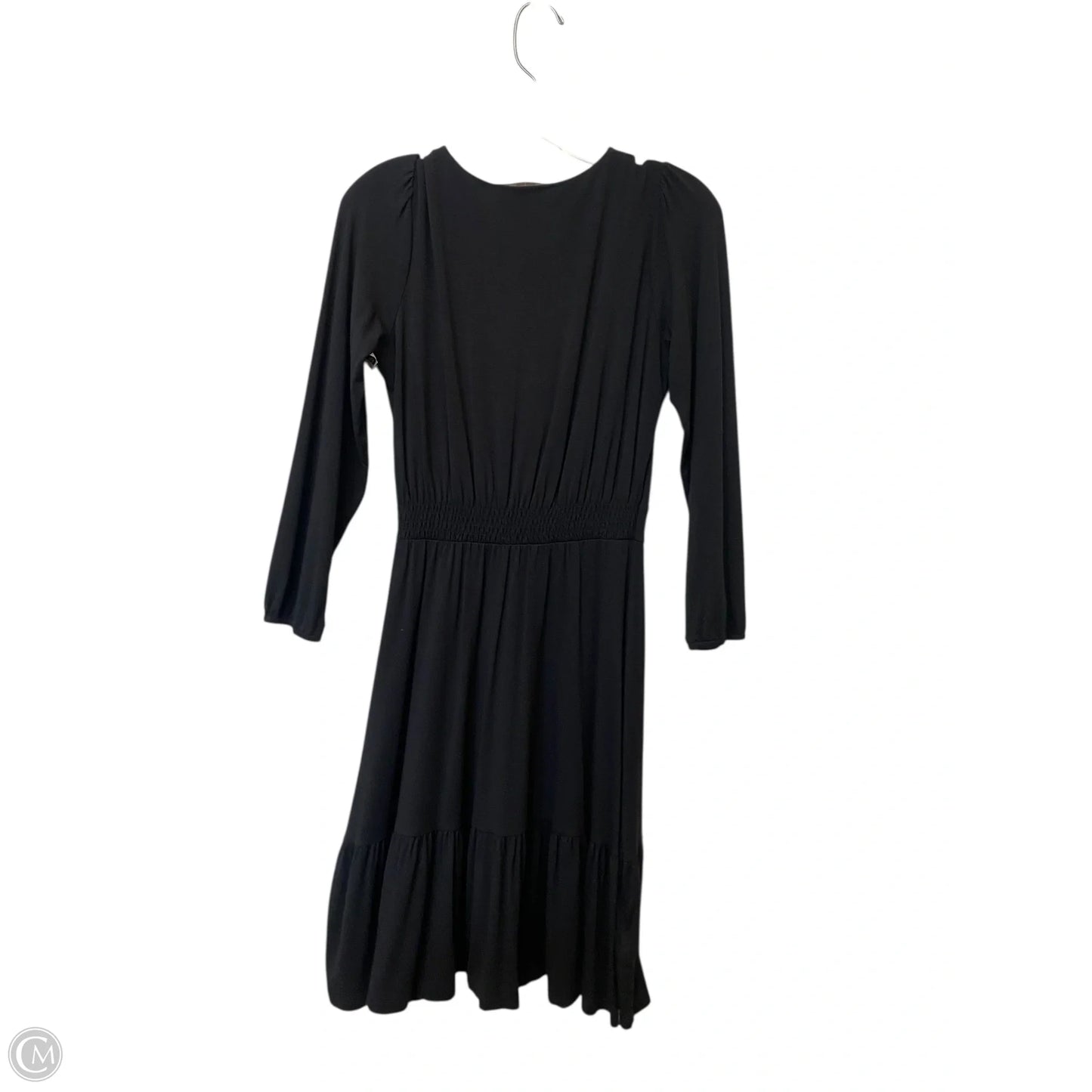 Dress Casual Midi By Loft In Black, Size: 0
