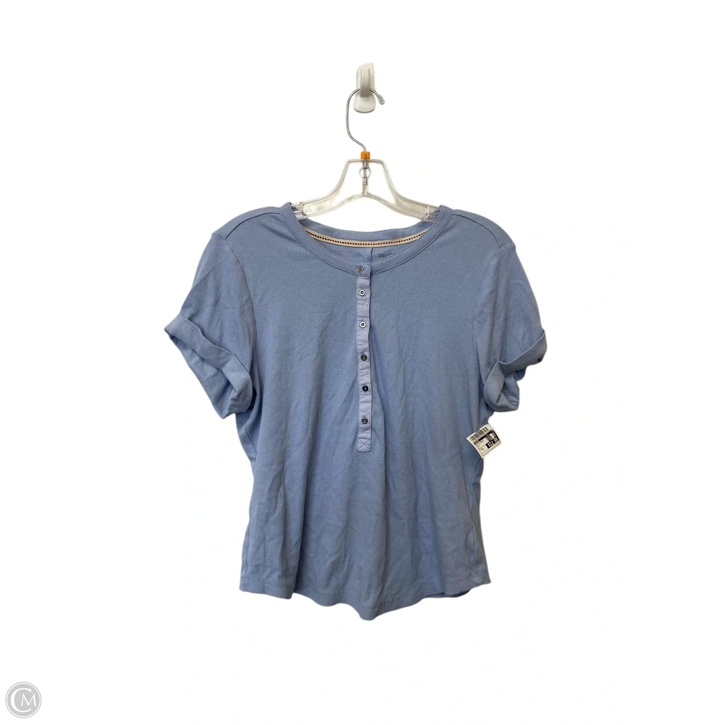 Top Short Sleeve Basic By Pilcro In Blue, Size: Xl