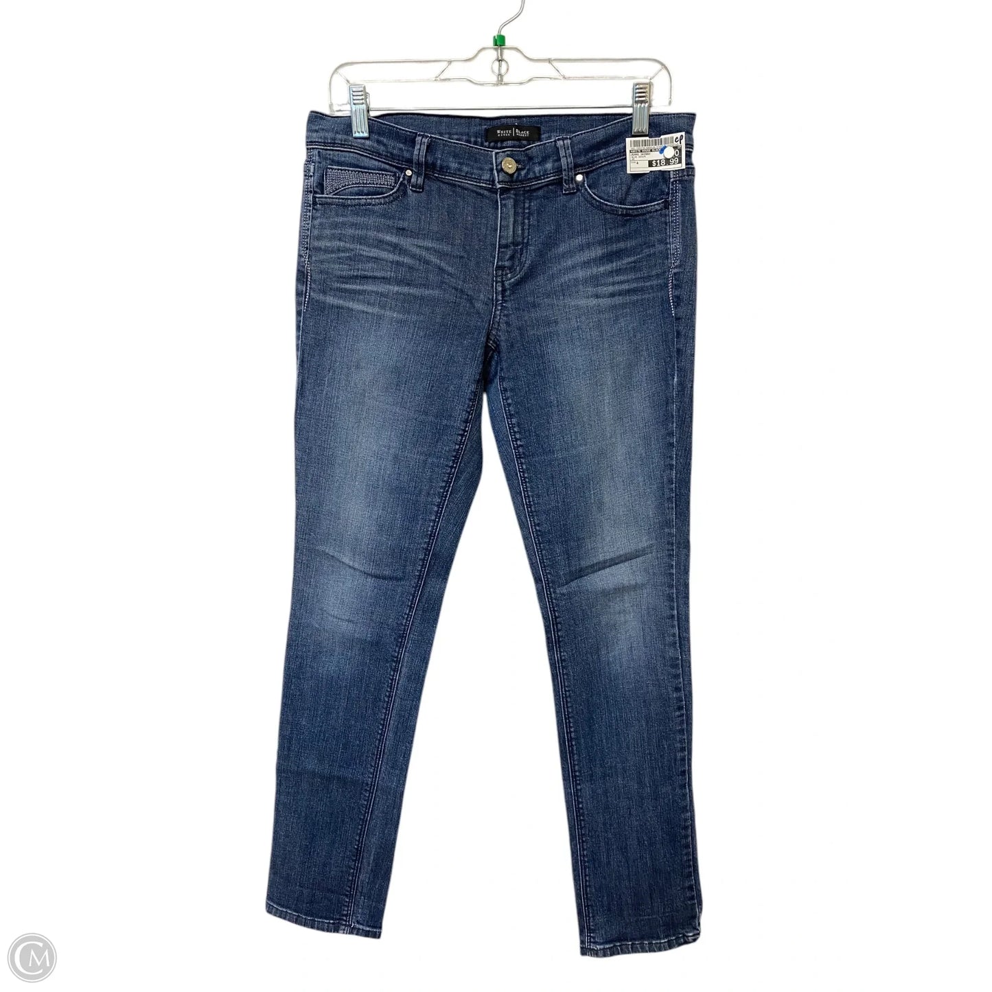 Jeans Skinny By White House Black Market In Blue Denim, Size: 4