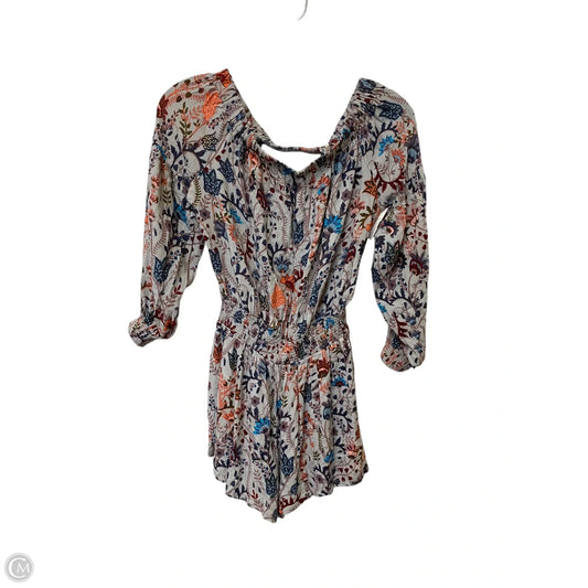 Romper By Free People In Floral Print, Size: S