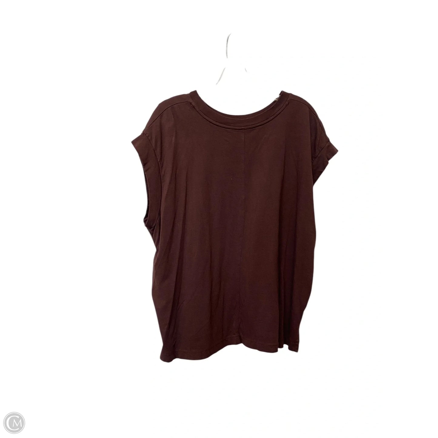 Top Short Sleeve Basic By A New Day In Brown, Size: Xxl