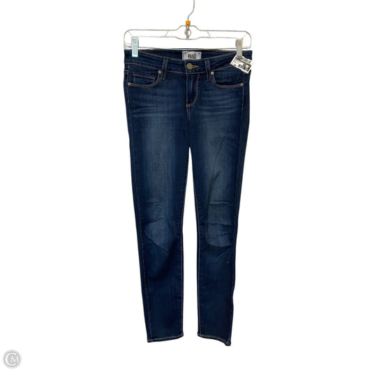 Jeans Skinny By Paige In Blue Denim, Size: 0