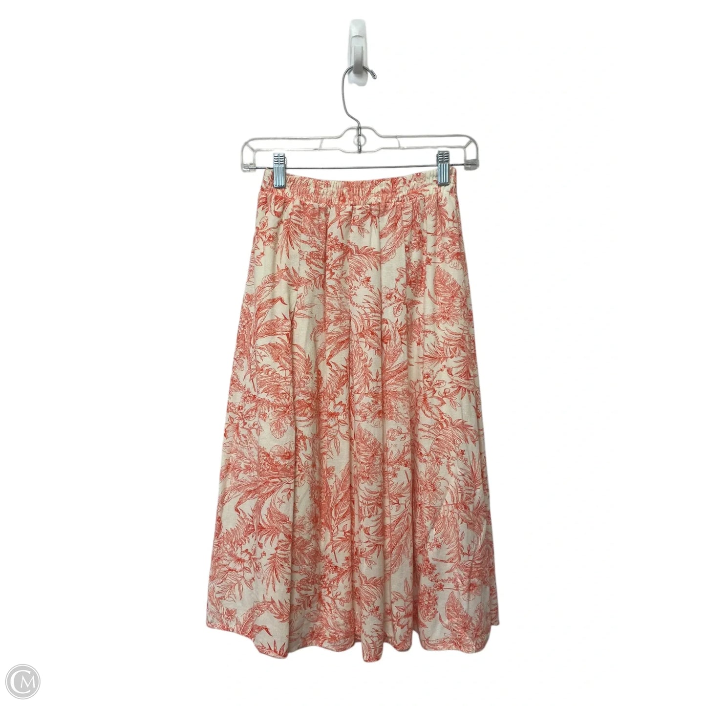 Skirt Maxi By Clothes Mentor In Cream & Red, Size: Xs