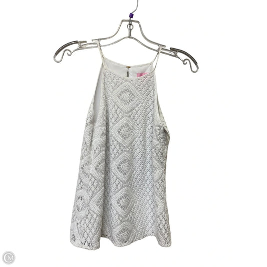 Top Sleeveless Designer By Lilly Pulitzer In White, Size: Xs