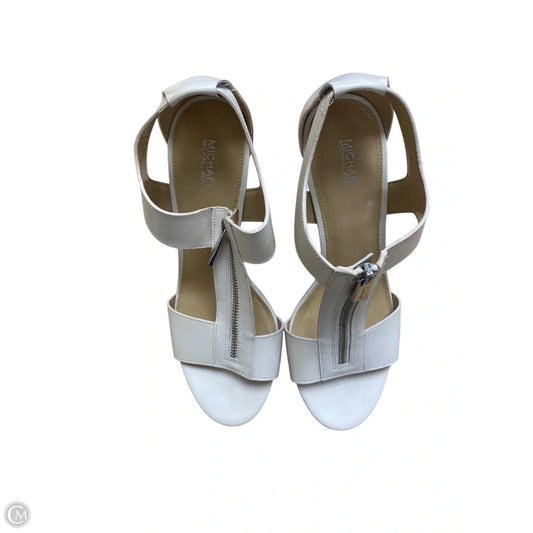 Shoes Heels Block By Michael By Michael Kors In Cream, Size: 10