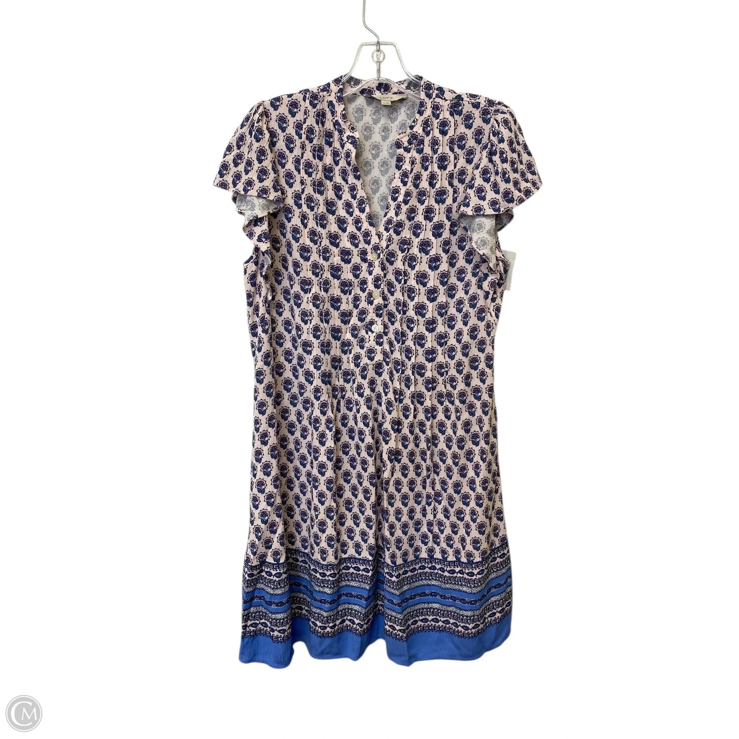 Dress Casual Midi By Loft In Floral Print, Size: Xs